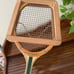 Vintage Spalding Pancho Gonzales tennis racket with original wooden press