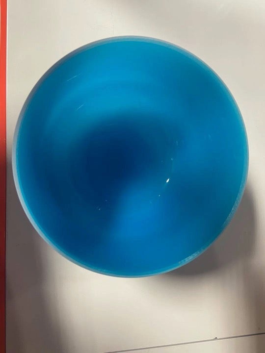 Blue 10 inch crystal singing bowl