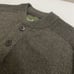 Eddie Bauer Men's Heavy Knit Henley Sweater Dark Green Size Large Ribbed Neck
