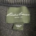 Eddie Bauer Men's Heavy Knit Henley Sweater Dark Green Size Large Ribbed Neck