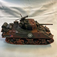 USA Battlefield Painted Camouflage Tank with Custom Details