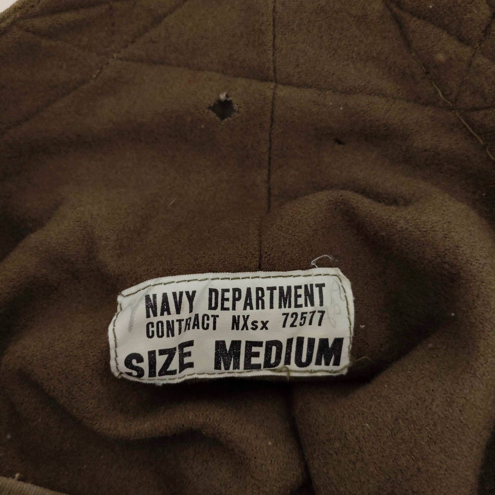 US Navy USN WWII Bibs Overalls Cold Weather Deck Pants Wool Lined Military Army - detail