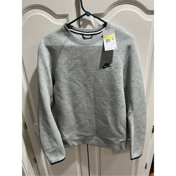 Nike Mens Tecg Fleece CREW SWEATSHIRT Mens FB7916-063 Small size