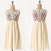 BY GRYPHON embroidered sunny dress size M