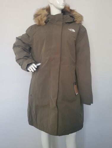 THE NORTH FACE WOMEN ARCTIC PARKA DOWN WINTER JACKET NEW TAUPE GREEN size XXXL