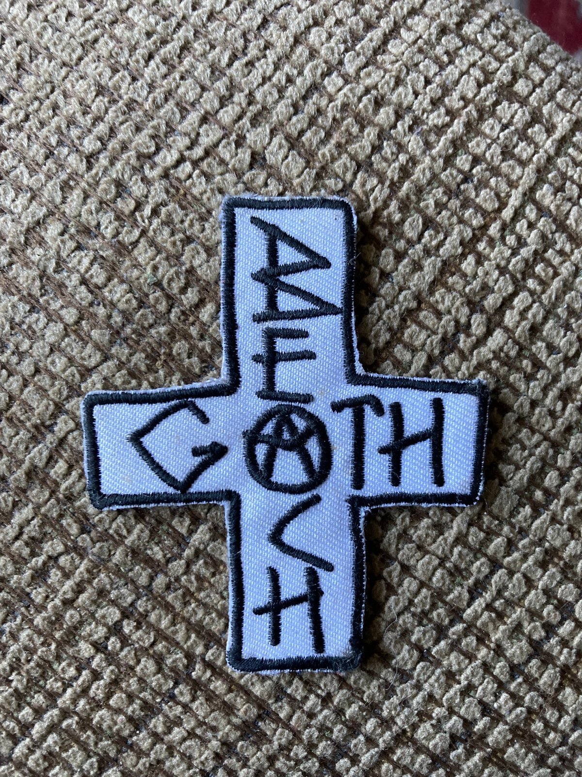 Beach Goth Cross Patch