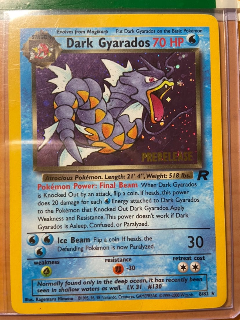 Pokemon Dark Gyarados Prerelease Promo