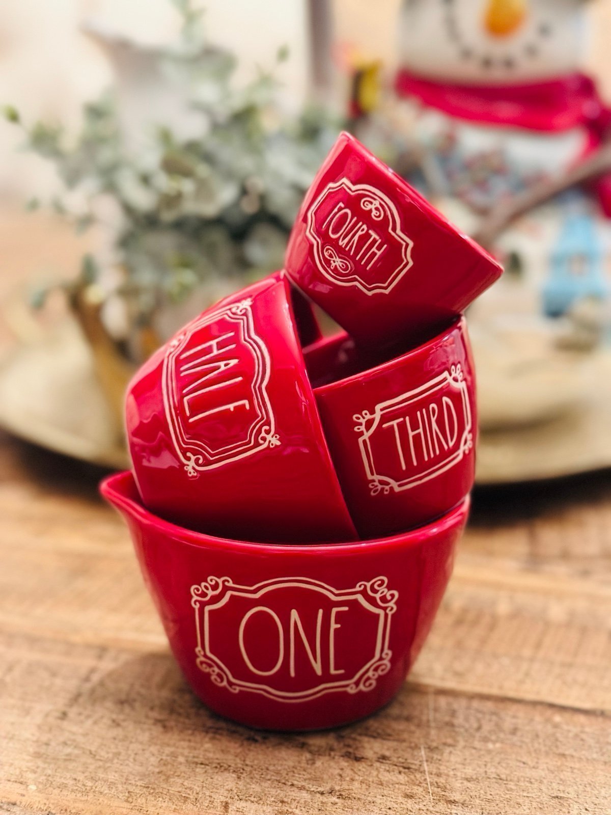 Rae Dunn Christmas Measuring Cups