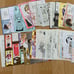 Shoujo manga paper + illustration card + postcard + clip bookmark