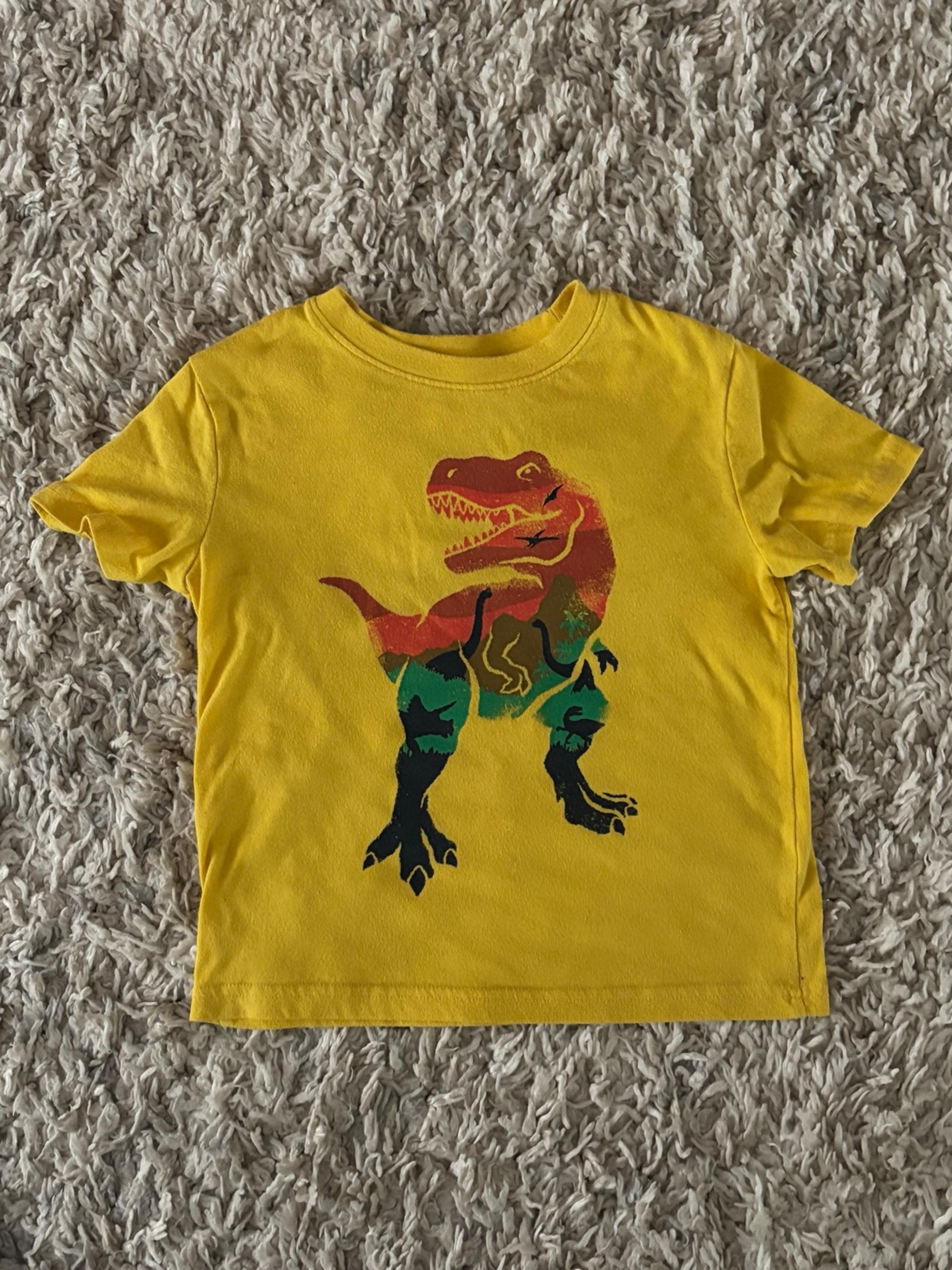 Yellow Dinosaur Graphic Kids T-Shirt Jumping Beans Target Size 5T