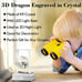 3D laser China Dragon color night light office or home decoration