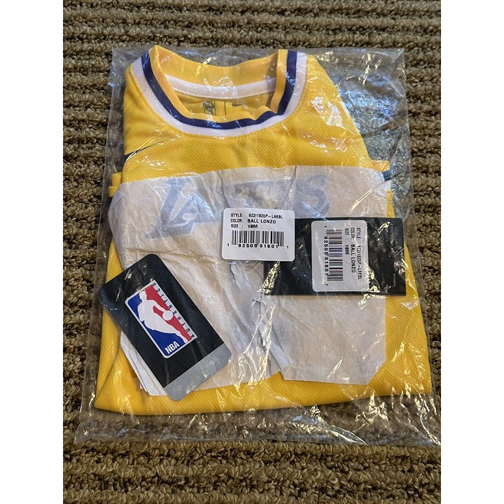 Lonzo Ball Los Angeles Lakers NBA One piece bodysuit Jersey 18 months 18M NEW