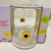 Anthropologie Inspired Icon Dot Glasses Sunflower Set of 4 | TikTok VIRAL