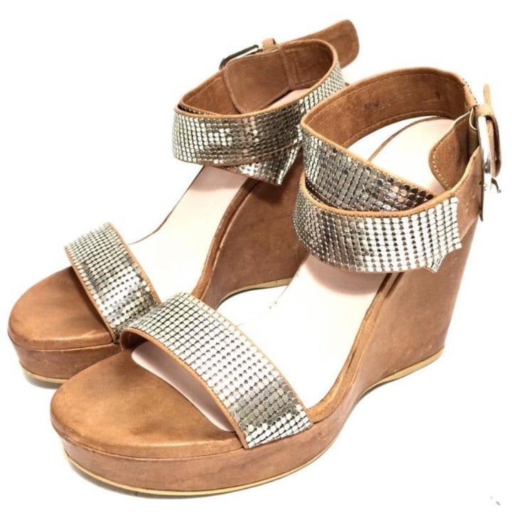 Metalmania Stuart weitzman wedges worn