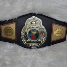 Vintage AAIB Title Boxing Champion Belt Gold
