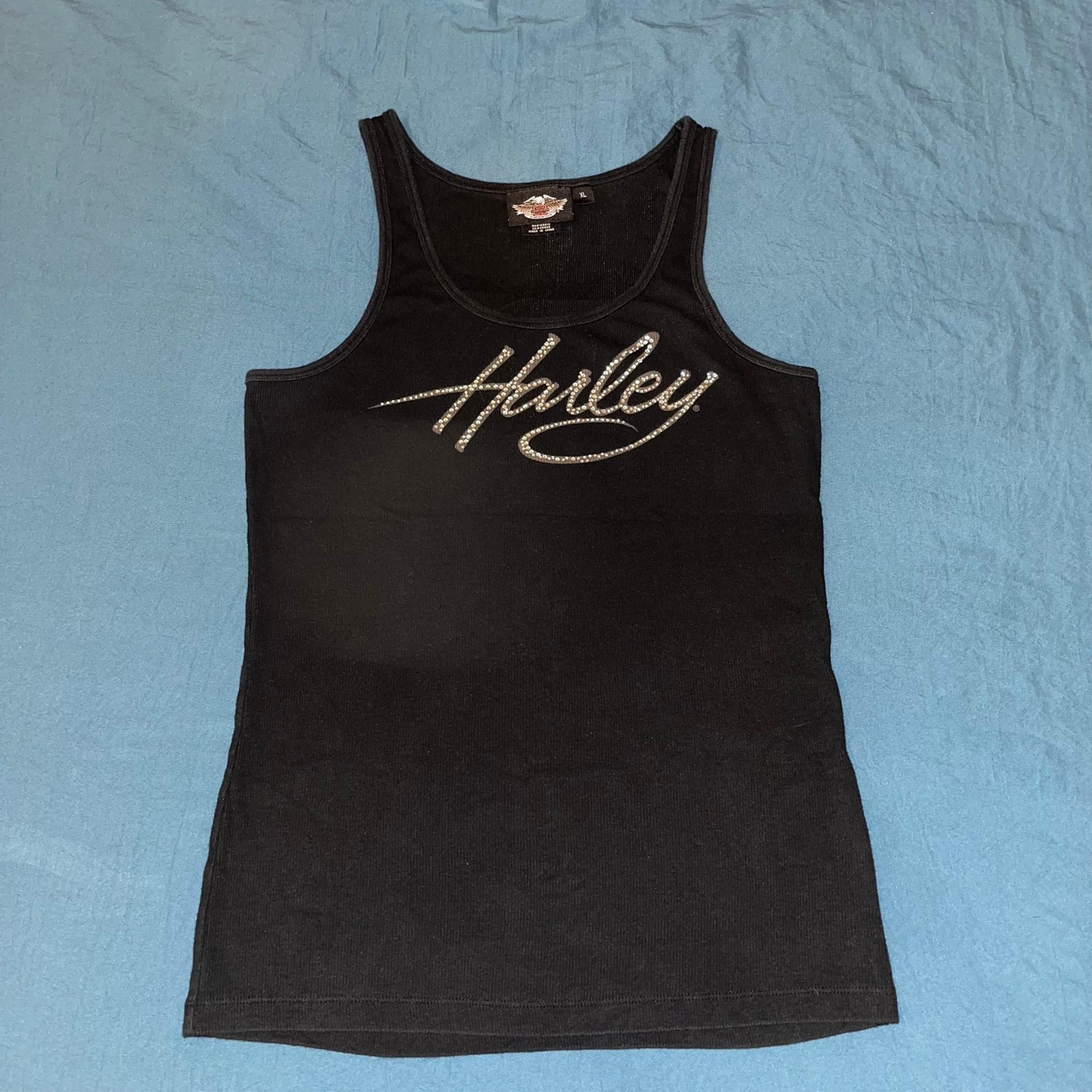 2009 Vintage Harley Davidson Bling Tank Top Size Large