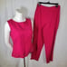 Deane & White Linen Blend Embellished Sleeveless Pant Suit Size 8