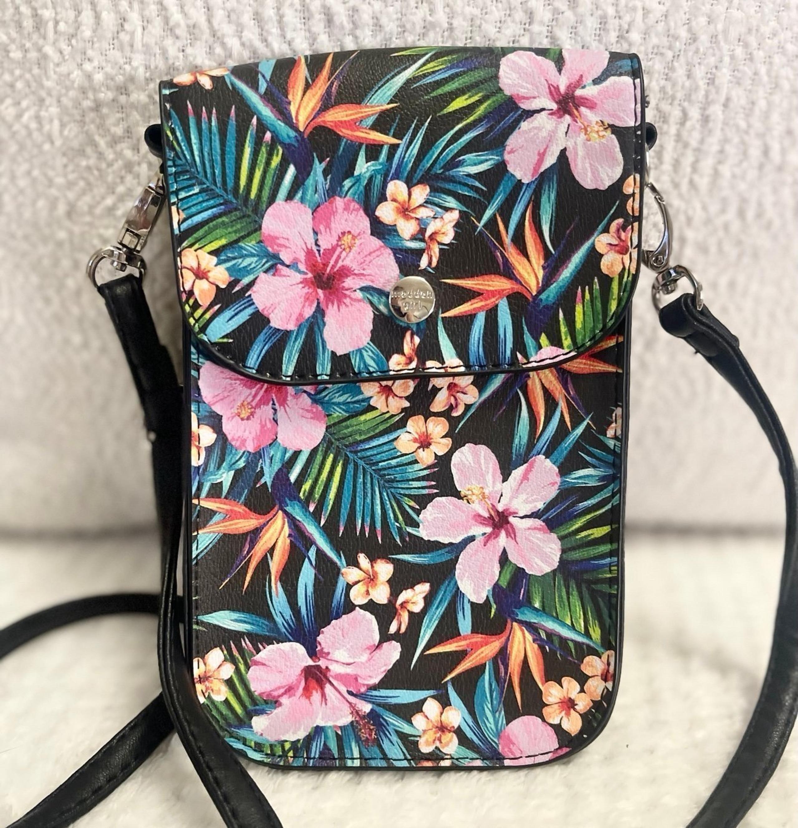 MADDEN GIRL Tropical Days Touch Screen Cellphone Crossbody Bag