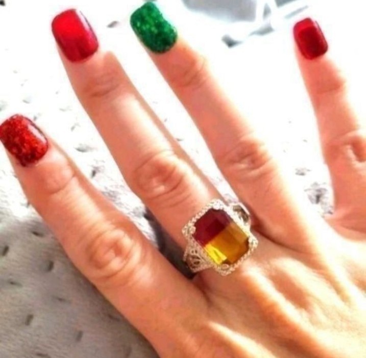Emery ROSE Gemstone Decor Ring sz 10