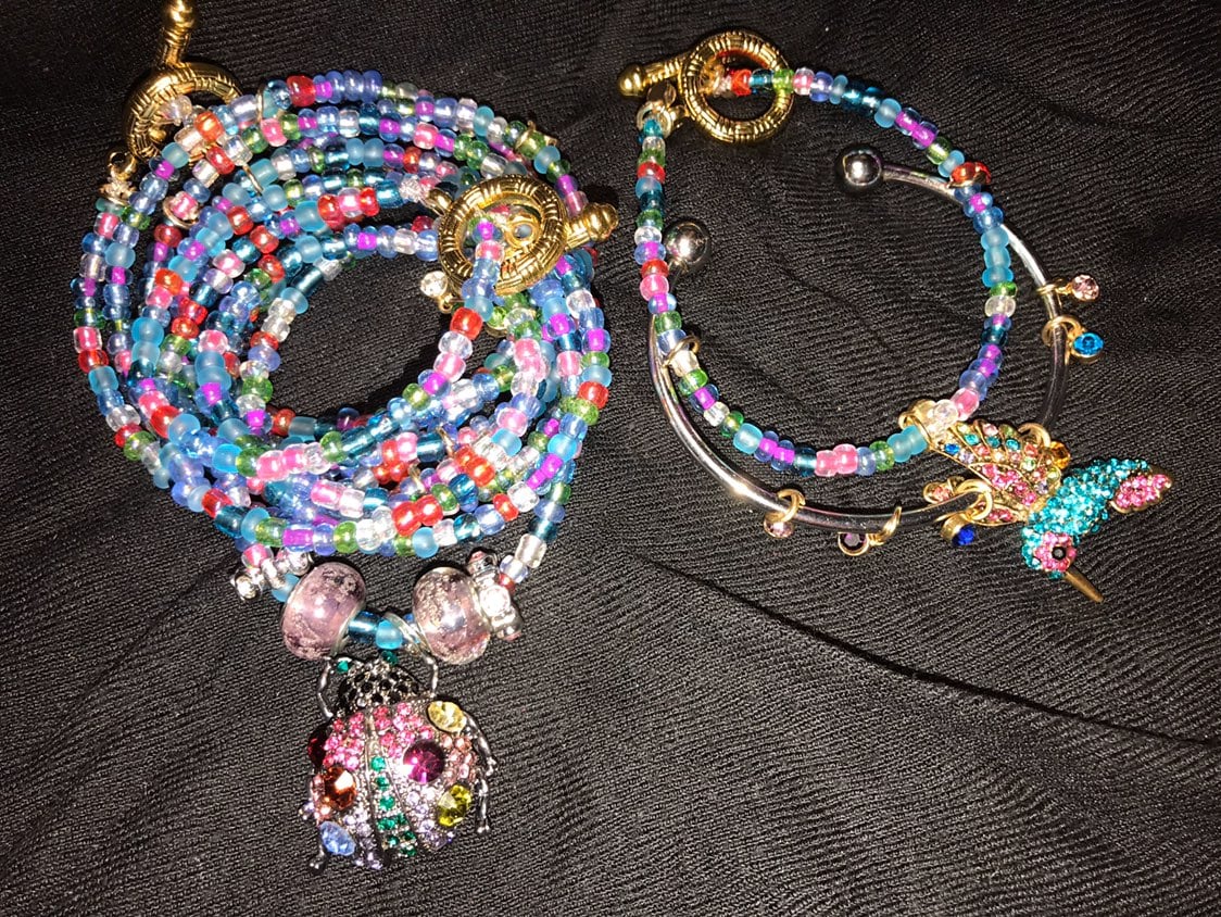 waist bead and braclet set