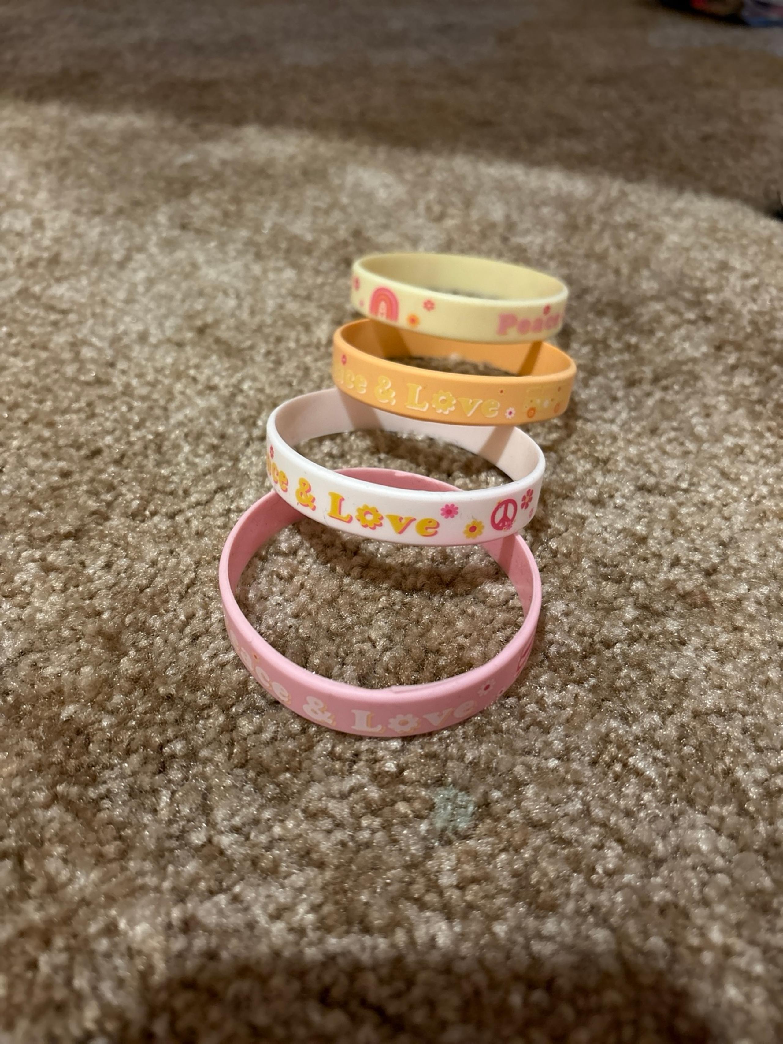 Rubber girls bracelets