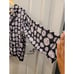 Shady Lady Long Sleeve Pajama Top In Black Diamond Print