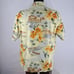 Vintage Speedo Hawaiian style floral yellow casual summer LG button-up shirt