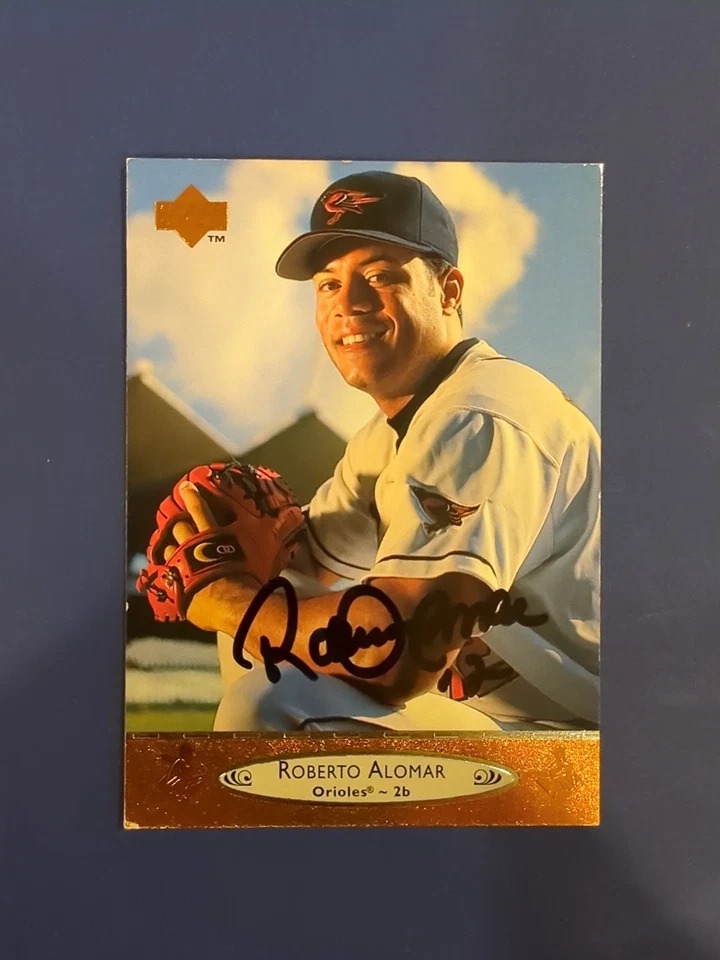 Roberto Alomar Signed Autographed 1996 Upper Deck UD Card MLB Baseball Orioles