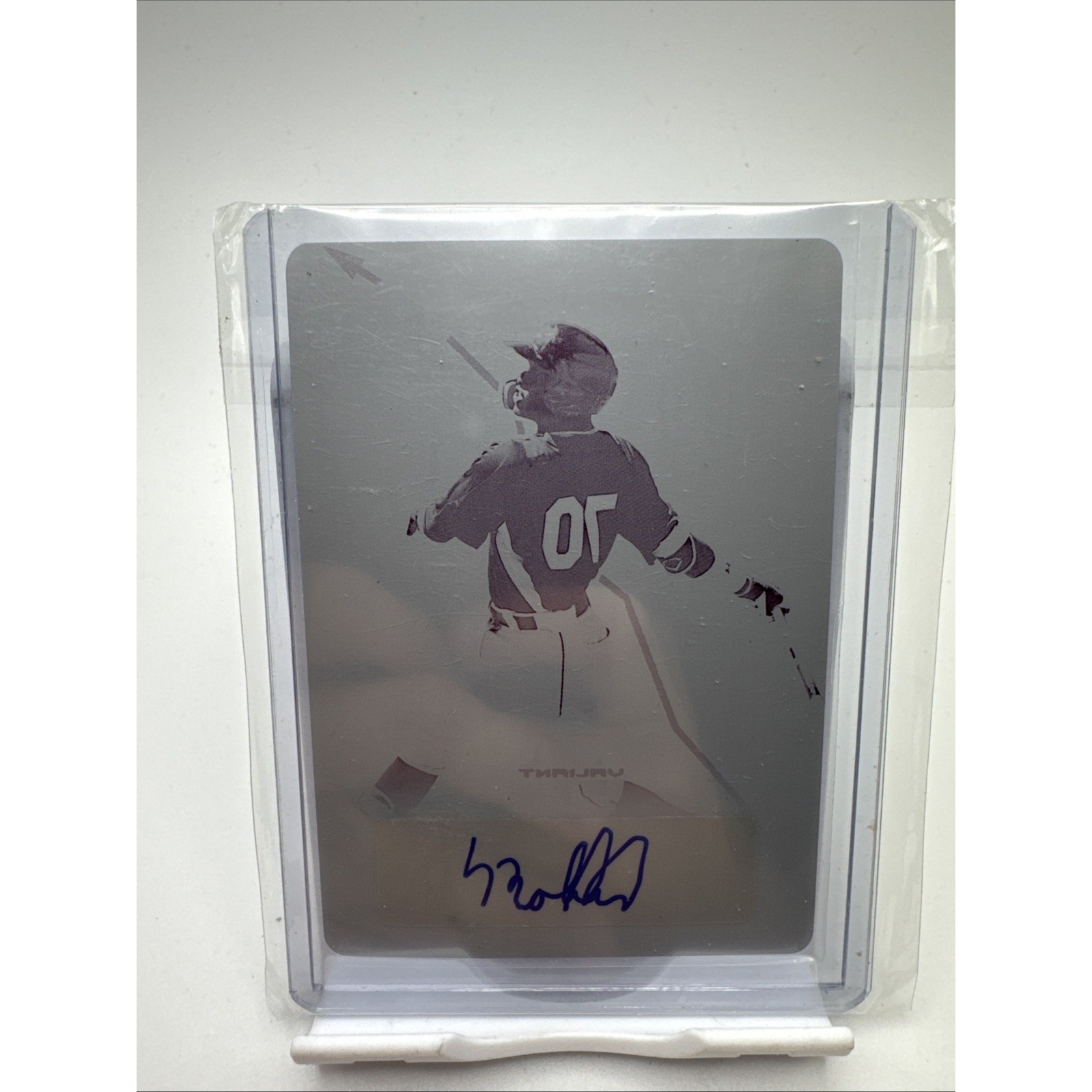 2018 Leaf Valiant Baseball Magenta Plate 1/1 Luis Robert Rookie Auto
