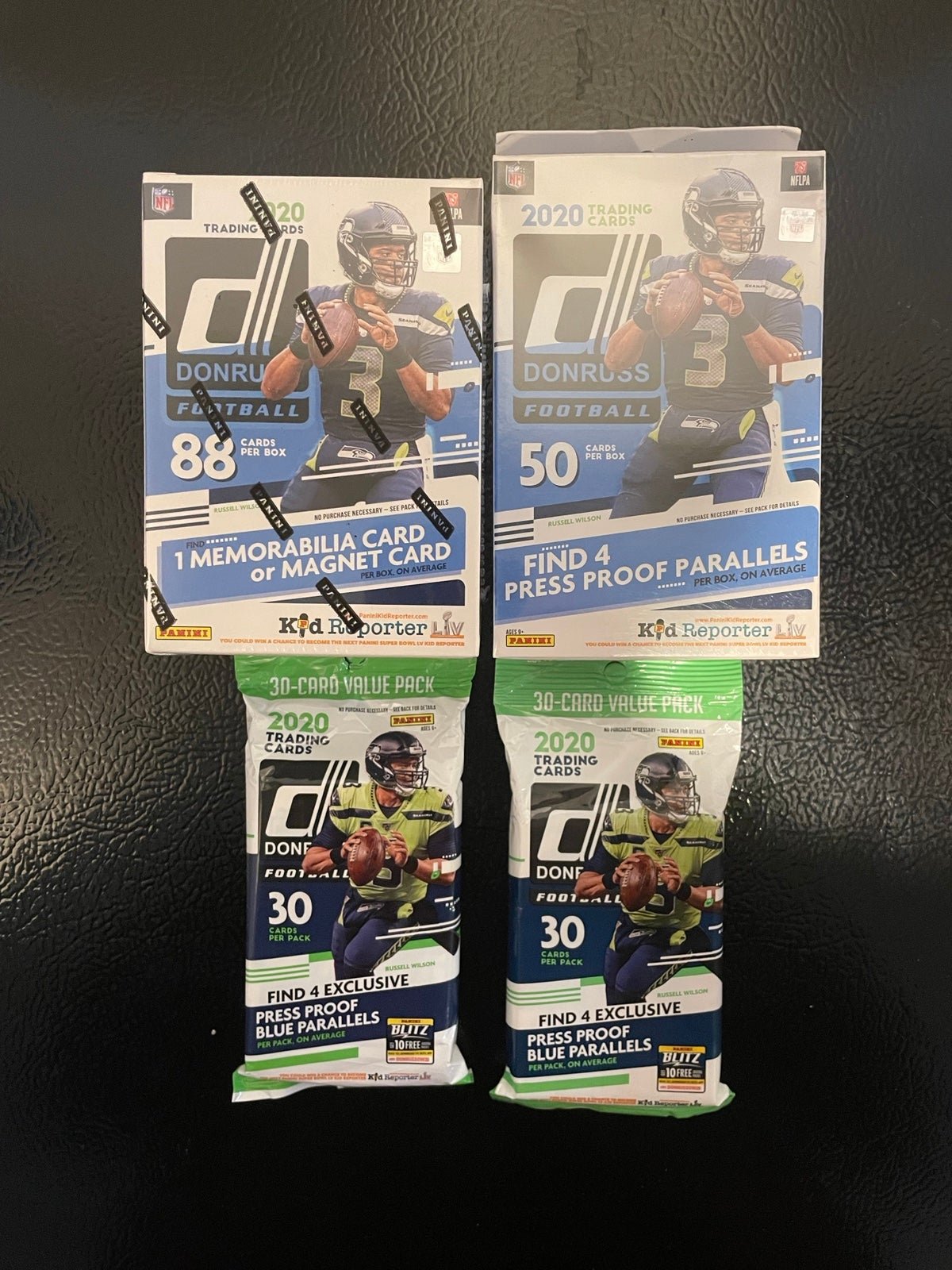 2020 Donruss Football Blaster, Hanger and 2 Fat Pack Lot!