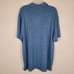 Sandro Paris Size XXL Beach Linen Polo Shirt Short Sleeve Blue Teal