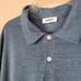 Sandro Paris Size XXL Beach Linen Polo Shirt Short Sleeve Blue Teal