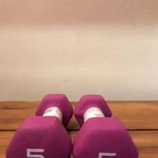 CAP 5LB NEOPRENE Hex Dumbbell Hand Weigh