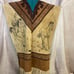 Vintage Suede Western Fringe Poncho