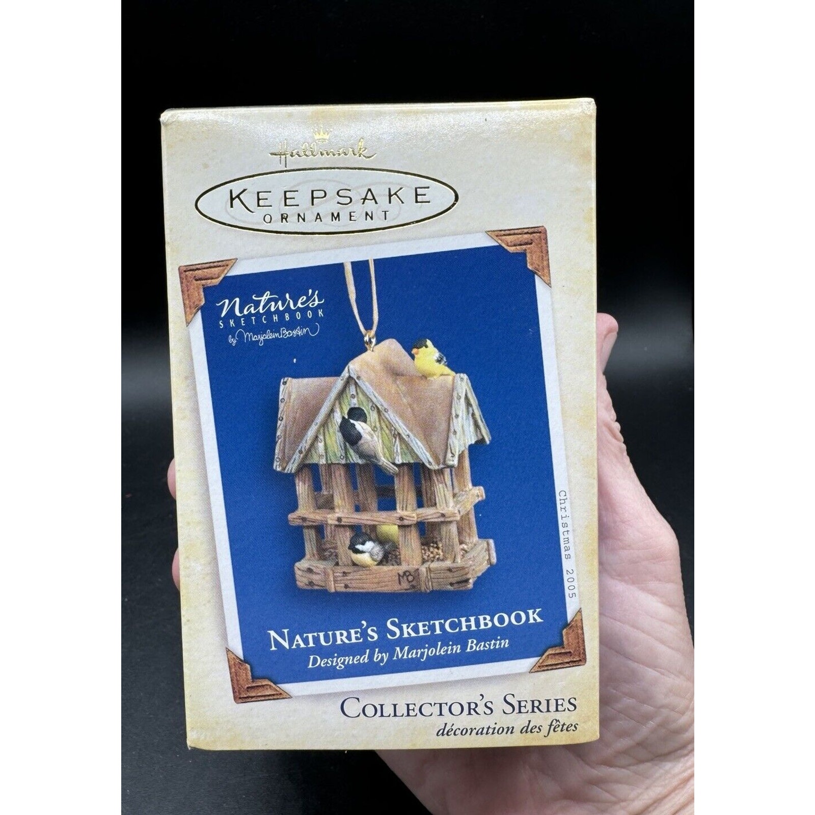 New Hallmark Ornament Nature’s Sketchbook 2005 Marjolein Bastin Chickadees -12D