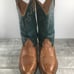 Ariat 34289 ATS Technology Green Leather Cowboy Western Men’s Boots Size 12