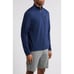 TEN THOUSAND The Over Zip Mock Neck Pullover Jacket in Navy Large