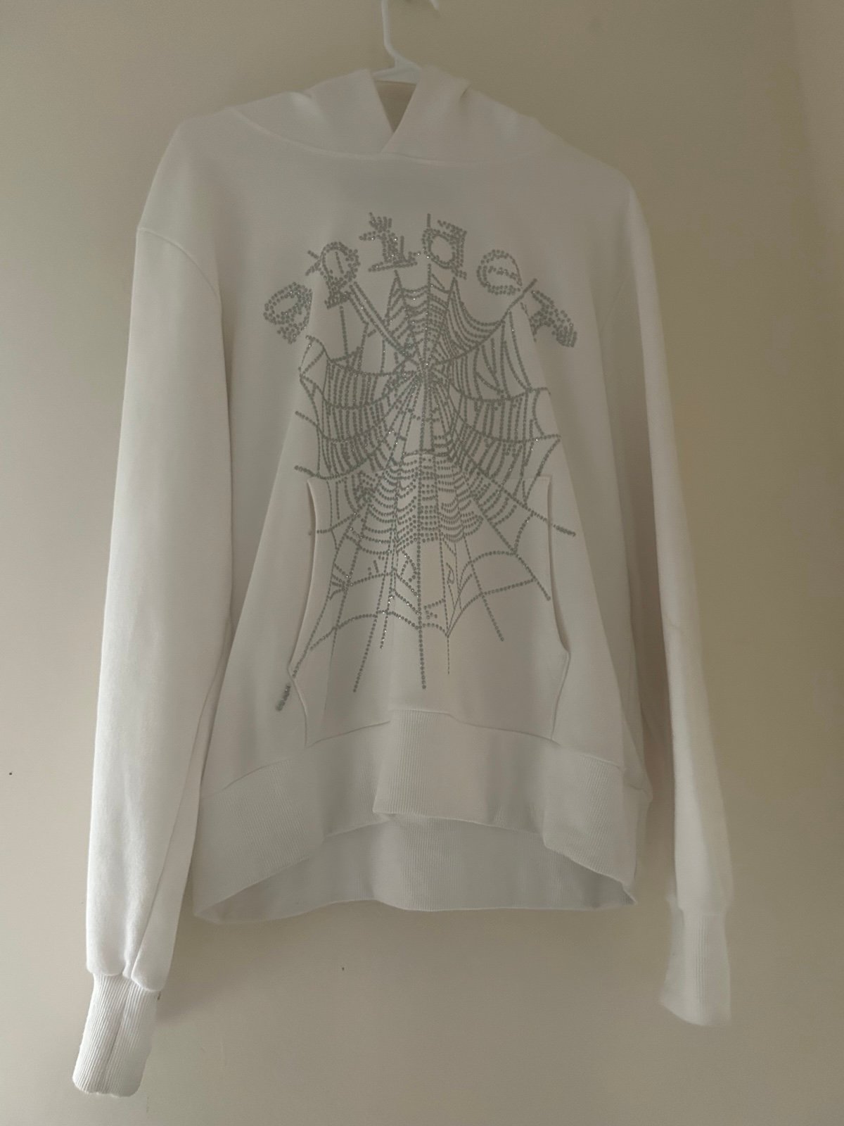 Sp5der WorldWide Rhinestone Hoodie