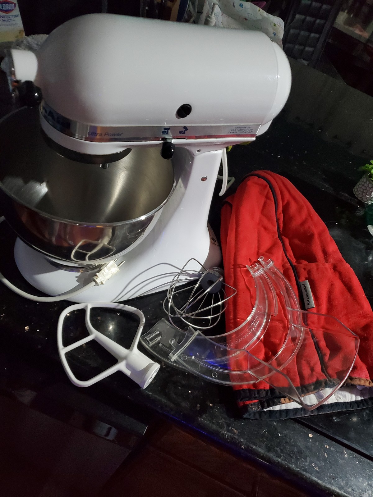 KitchenAid KSM90WH Ultra Power Stand Mixer With Tilt Head