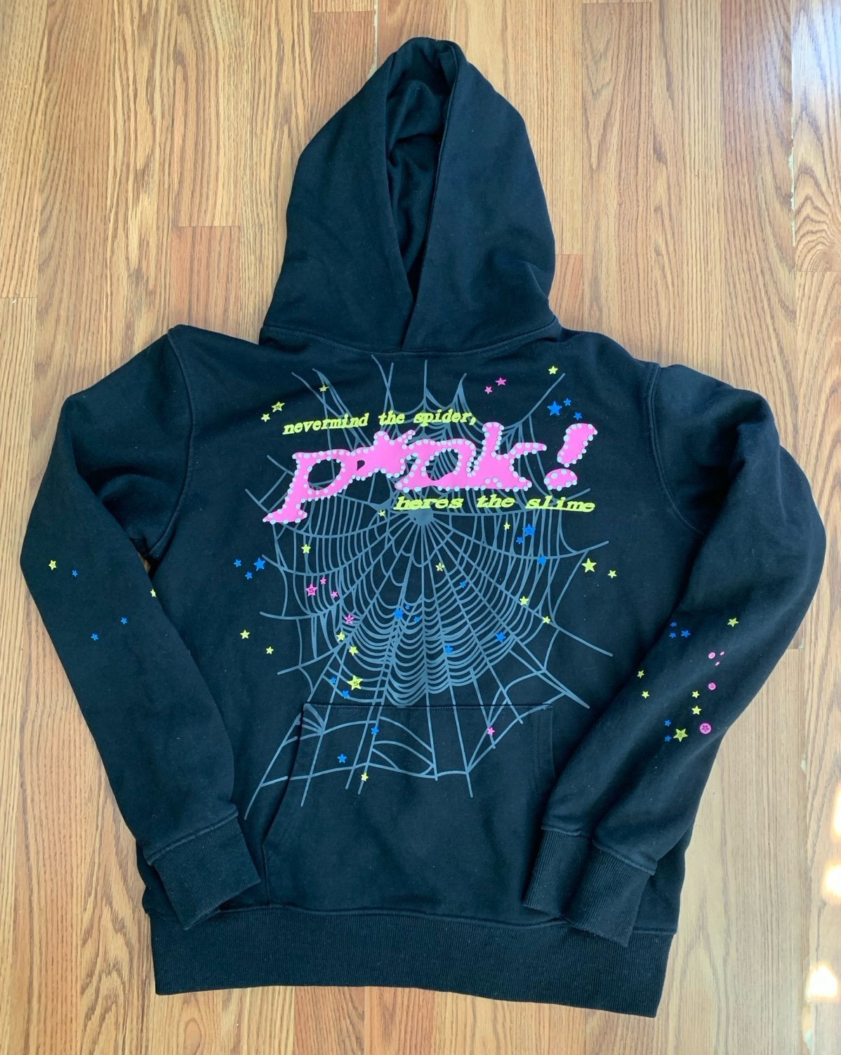 Spider Worldwide Black Pink Hoodie Sp5der Worldwide Pink!
