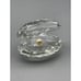 SWAROVSKI CRYSTAL FACETED CLAMSHELL WITH PEARL FIGURINE ~ SWAN MARK