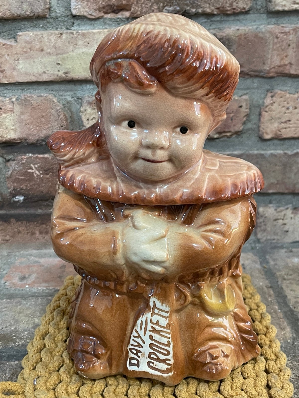 Vintage Brush Davey Crockett Cookie Jar