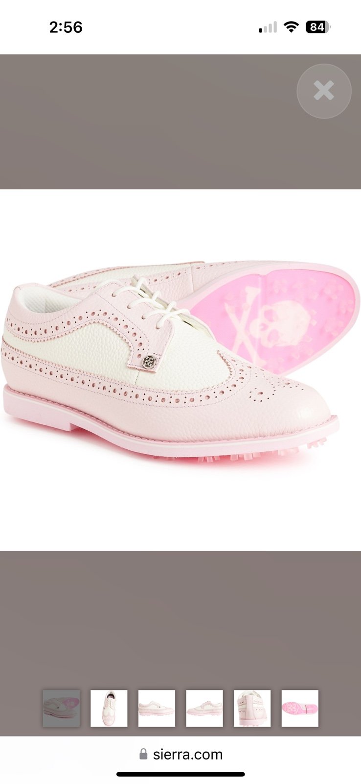 G/FORE Women’s Sz 7.5 Longwing Gallivanter Women’s Golf Shoe Colt Blush RARE