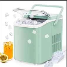 26.Lbs/24H Nugget Countertop Ice Maker with Soft Chewable Ice with Self-Cleaning