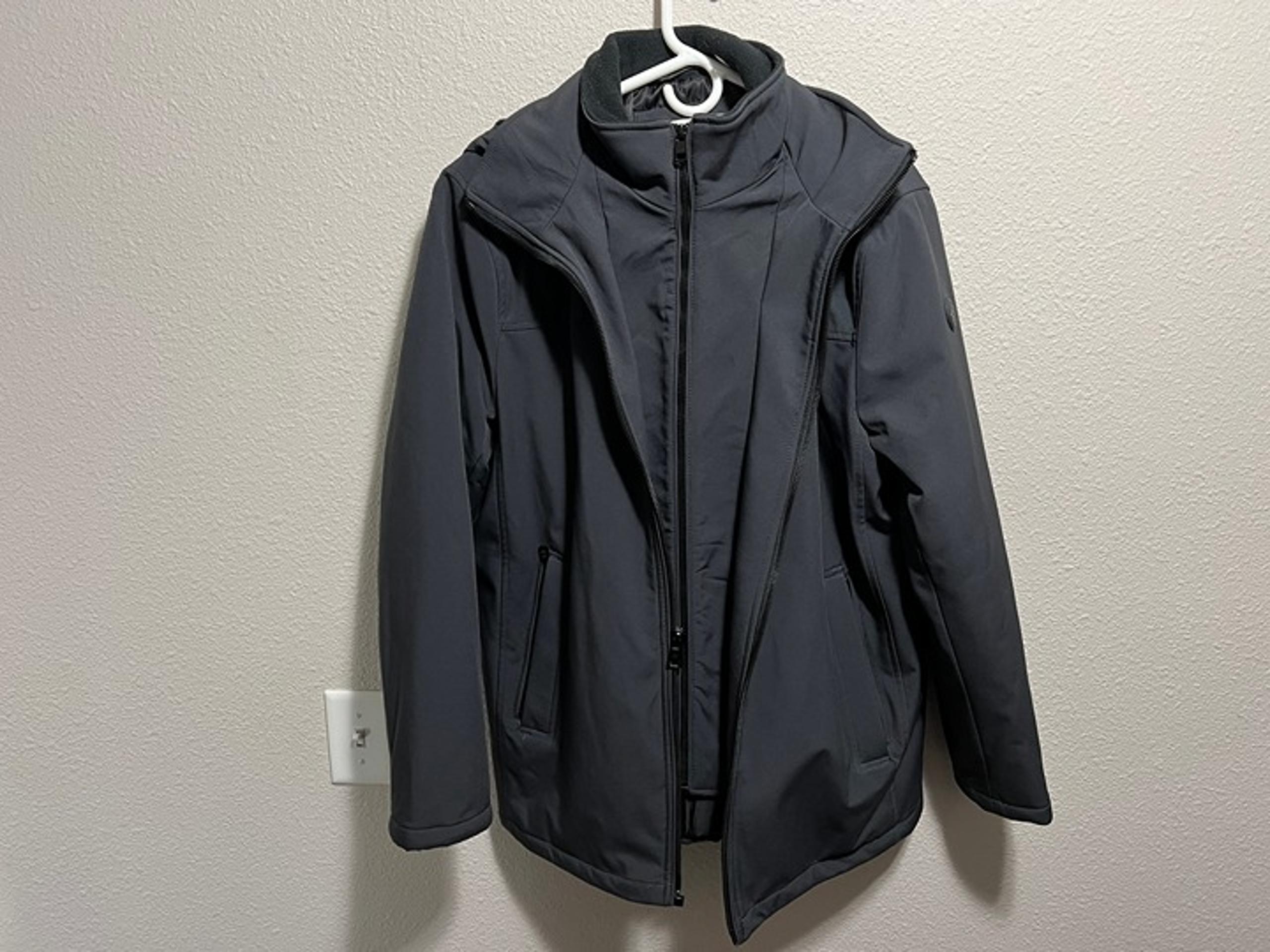 Men's Calvin Klein Rip Stop Hooded Winter Jacket Coat w/ Inner Fleece Bib Size M