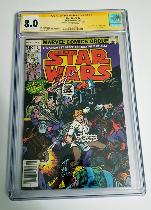 Star Wars #2 CGC 8.0 SS Signed Howard Chaykin