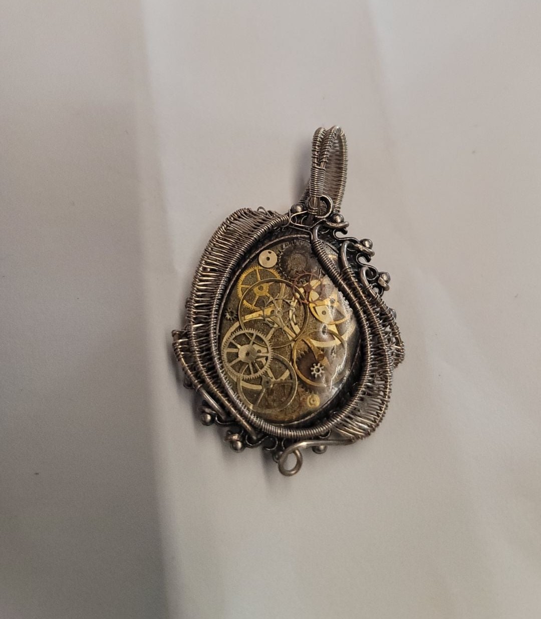 Handmade Antique Clock Gear Pendants