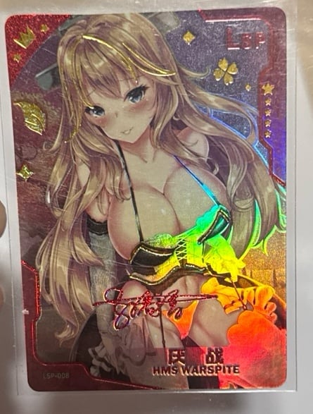 HMS WARSPITE signature card from goddess haven 1 super rare LSP