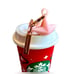NWT Starbucks Lilac Periwinkle Gradient Bling Soft Touch Cold Cup + Star Stopper!