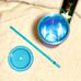 NWT Starbucks Lilac Periwinkle Gradient Bling Soft Touch Cold Cup + Star Stopper!